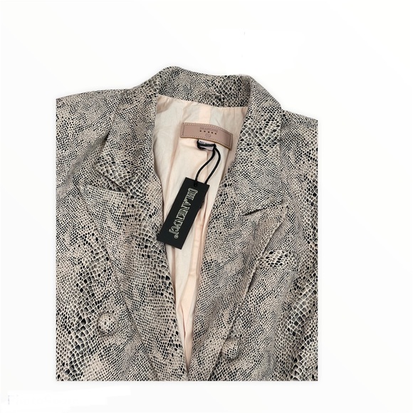 Blank NYC Anniversary Pink Snake Skin Blazer - Picture 4 of 8